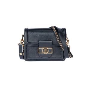 LOUIS VUITTON Black Epi Leather Dauphine Crossbody Bag